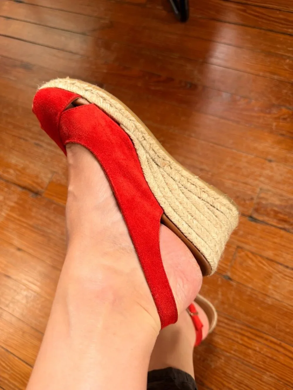 Red Espadrilles. Size 38.